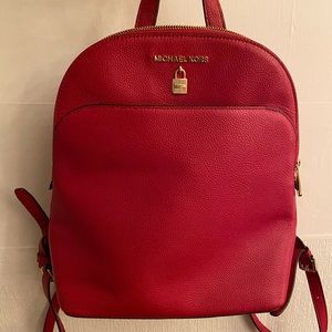 Michael Kors Mini Red Backpack